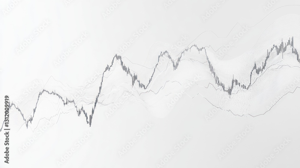 Abstract financial chart, stock market trends, data visualization, digital graphic Abstract financial chart, stock market trends, data visualization, digital graphic