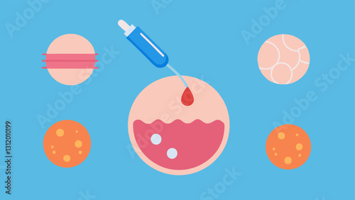 These descriptions can be easily turned into vector illustrations to visually communicate the process and benefits of microneedling for stretch marks using exosomes.