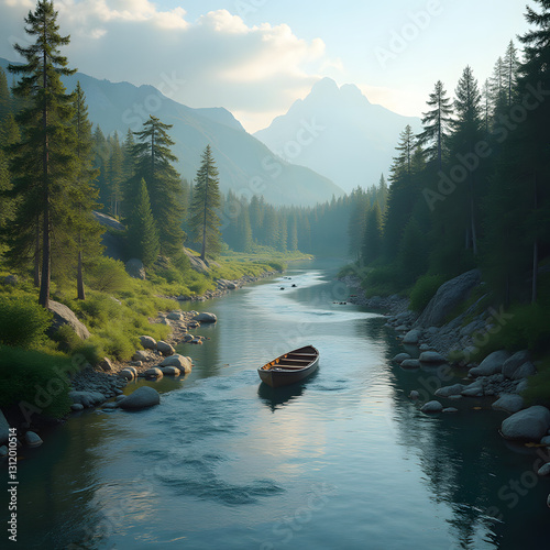 river in the forest