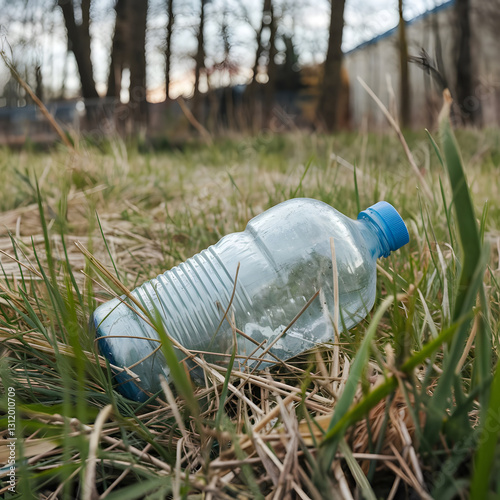 bottle in the grass