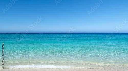 Vibrant Transition from Turquoise to Deep Ocean Blue
