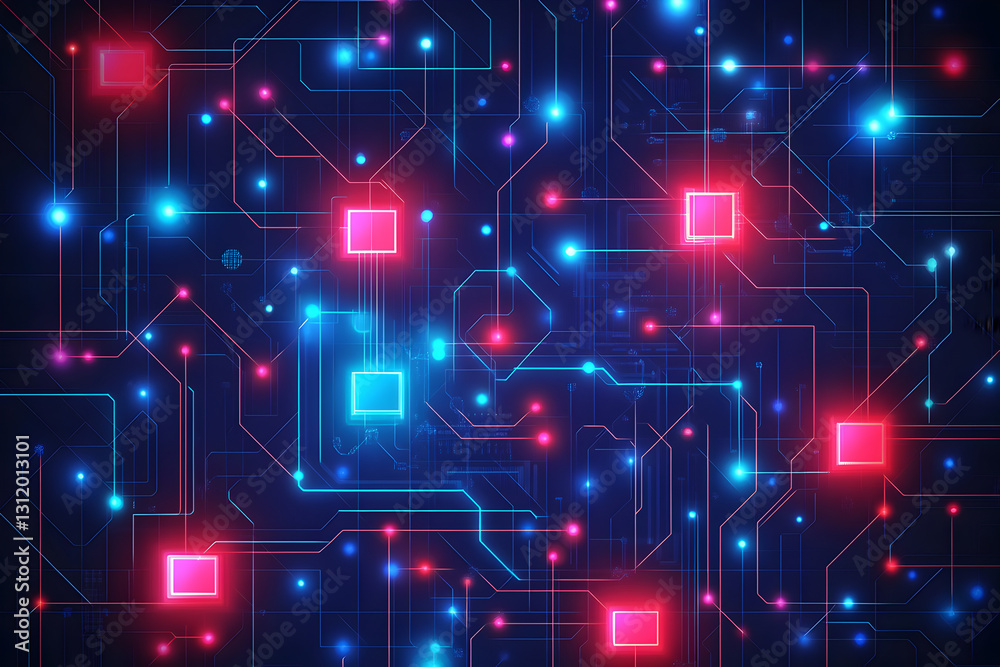 Dynamic Digital Data Flow Visualization with High-Tech Circuit Connections and Light Effects for Future Technology Applications Dynamic Digital Data Flow Visualization with High-Tech Circuit Connections and Light Effects for Future Technology Applications