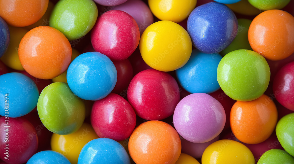 The multicolor candies shine with their vibrant, eye-catching hues.
The multicolor candies shine with their vibrant, eye-catching hues.