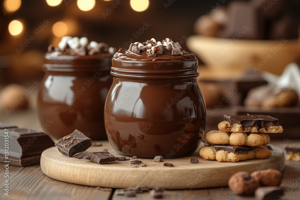 chocolate cream with cookies chocolate cream with cookies