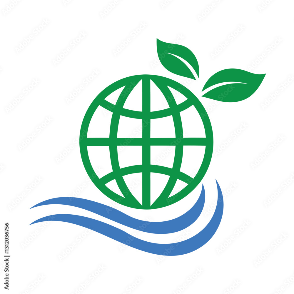 nature and growing concept logo design on white background nature and growing concept logo design on white background