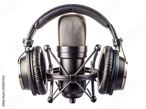 microphone on white background