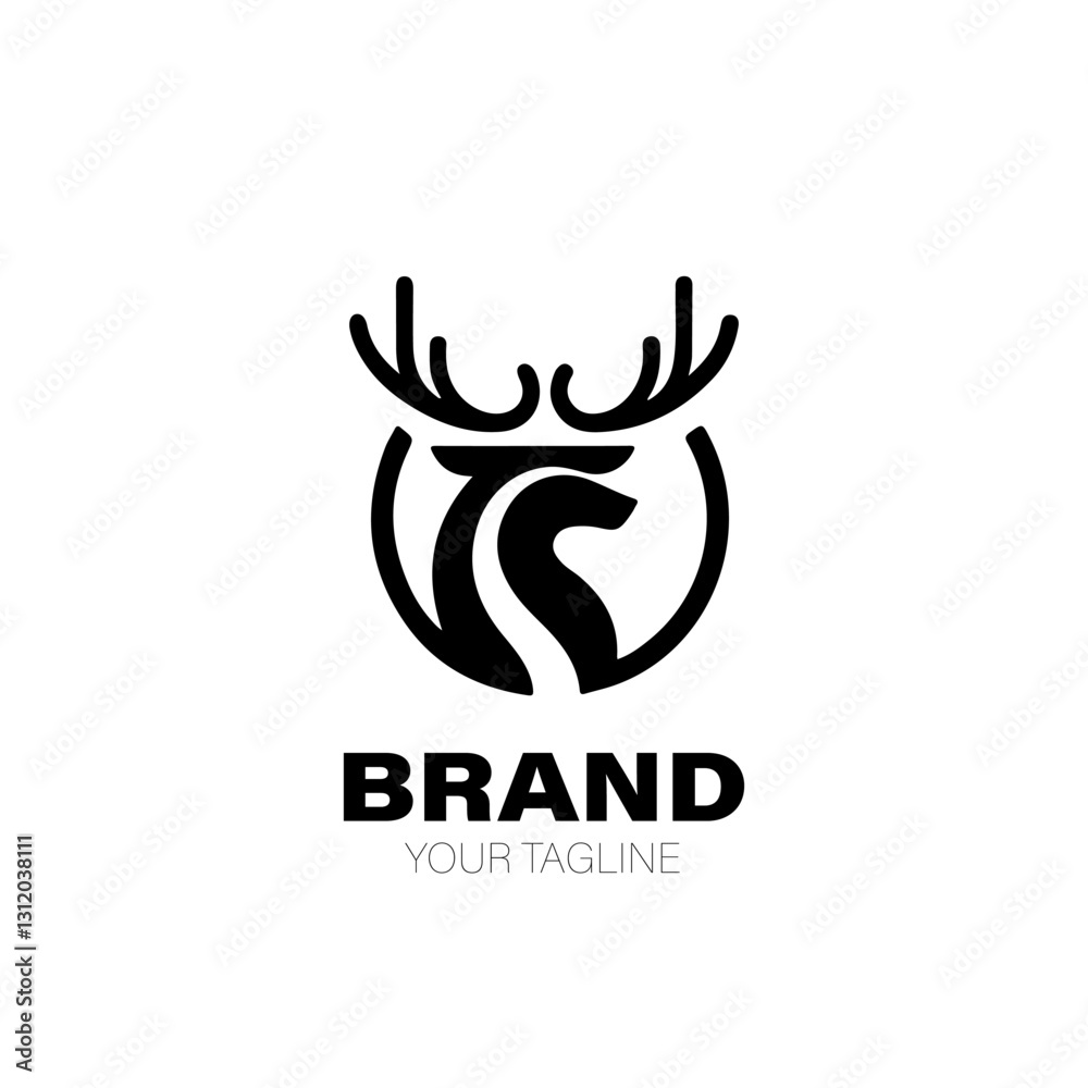 Elk Logo. Elk Logo Design. Elk Logo Brand. Elk Logo Vector Design Isolated on White Background Elk Logo. Elk Logo Design. Elk Logo Brand. Elk Logo Vector Design Isolated on White Background