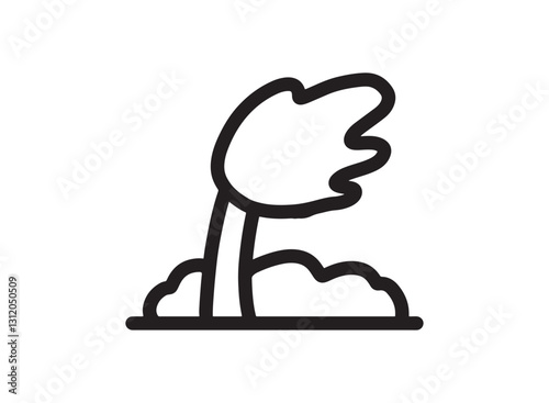 Set of an Disaster Storm Line Icon