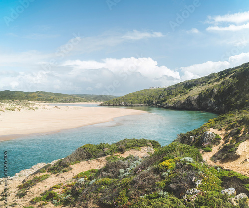 Praia da Amoreira, Beach, Costa Vicentina, Portugal, Aljezur River