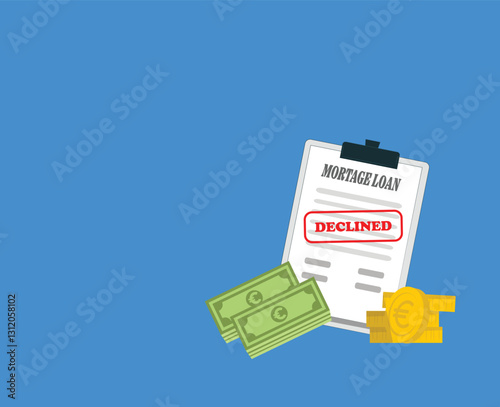 declined loan application for apartment
