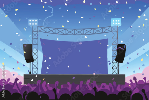 Image depicting a formal conference closing ceremony on a stage, showcasing speakers, attendees, and celebratory elements.  Focus on the stage setup and overall atmosphere.