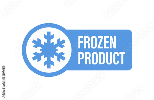 Frozen Product Icon. Snowflake Symbol for Frozen Food and Storage.