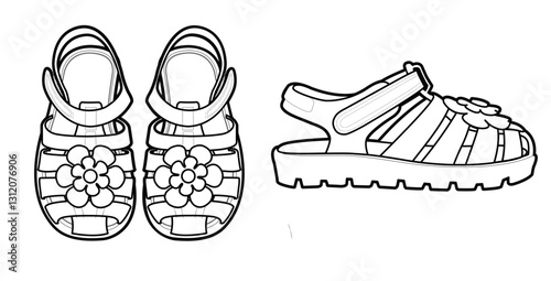 girls' jelly sandals