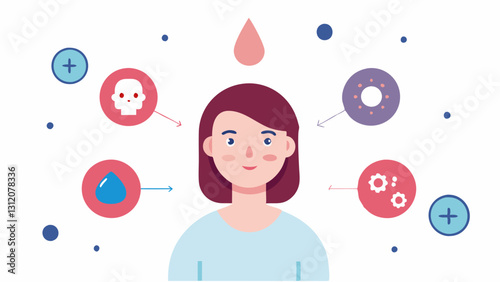 Supportive Benefits An infographicstyle illustration presenting the benefits of exosome treatments for rosacea such as reduced redness increased hydration and improved skin texture
