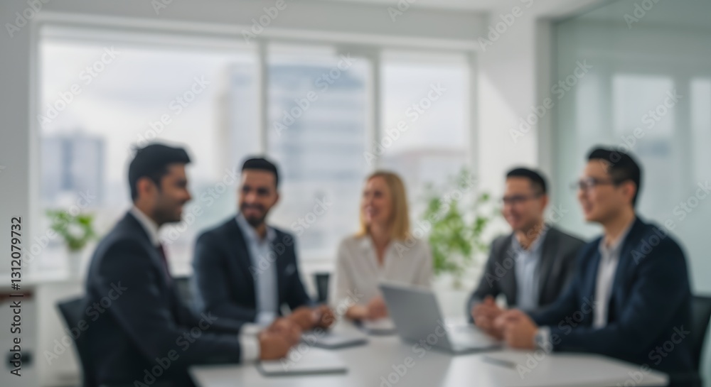 soft blurred. A diferent office with professionals in discussion soft blurred. A diferent office with professionals in discussion