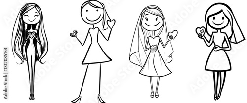 A contemporary cartoon illustration depicts a youthful, attractive female figure clad in intimate apparel, posing seductively