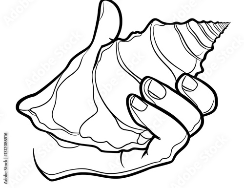 In this image, a gloved hand from a cartoon is shown holding a marijuana-filled cigarette, illustrated in a modern manner and isolated on a transparent background
