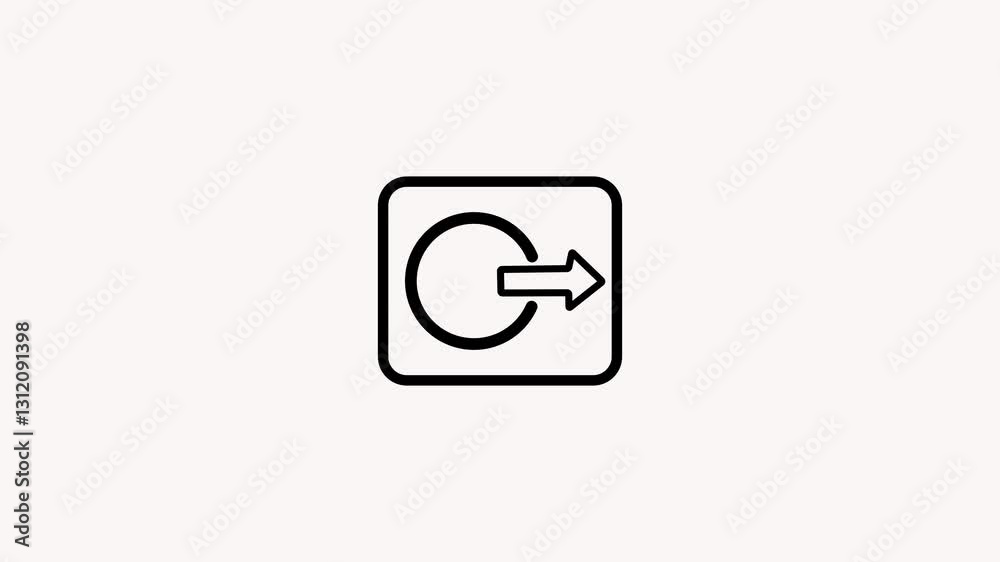 Animated of login icon. login button concept, 4k video. Animated of login icon. login button concept, 4k video.