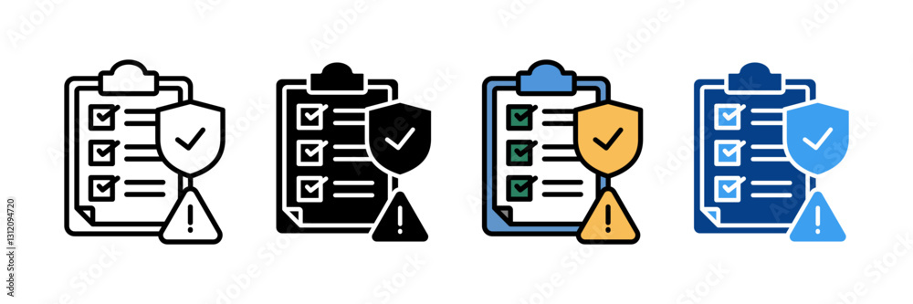 Non Conformance  Icon Set Multiple Style Collection