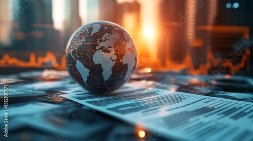 Trade war negotiations global arena conceptual image economic climate strategic perspective