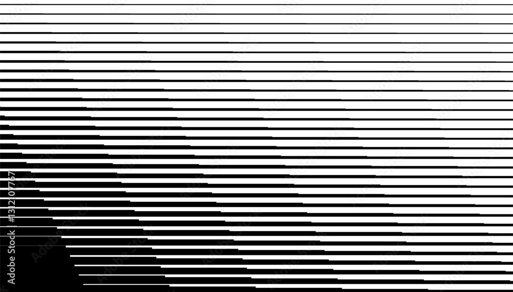 Black and white smooth transition pattern with geometric shapes for modern background. Easily resized and recoloured at your discretion. Vector Format Illustration 