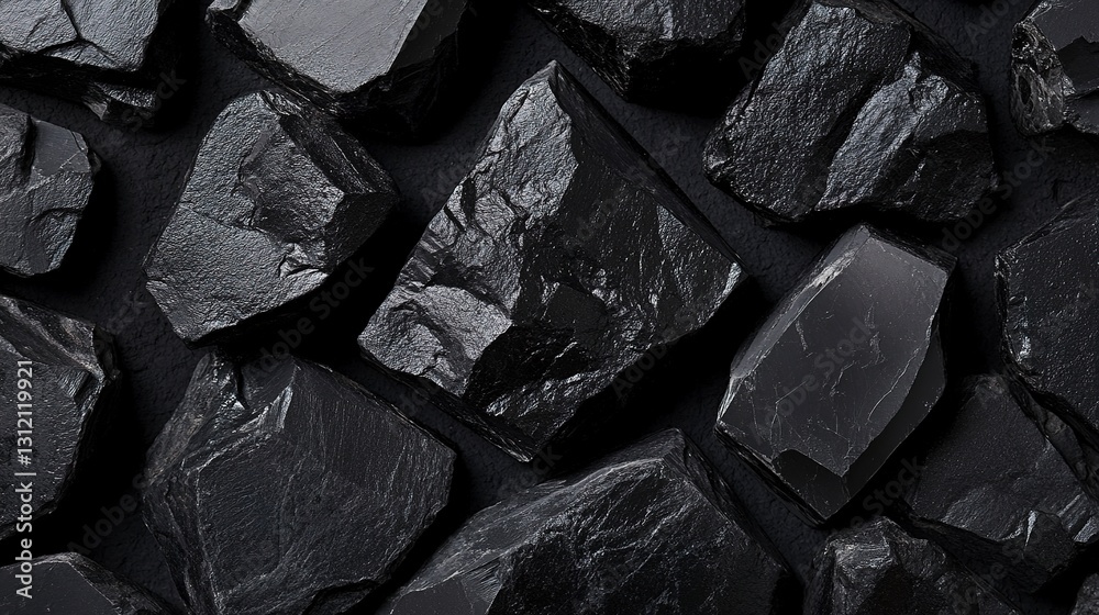 Dark, Mysterious Obsidian Shards, A Captivating Collection Of Jagged, Black Stones, Exhibiting A Dramatic, Textural Depth In Stark Contrast, Evoking Power And Raw Beauty Dark, Mysterious Obsidian Shards, A Captivating Collection Of Jagged, Black Stones, Exhibiting A Dramatic, Textural Depth In Stark Contrast, Evoking Power And Raw Beauty
