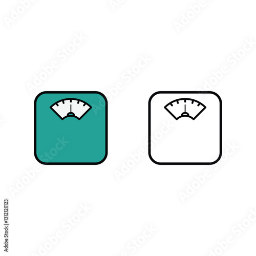 Scale icon ,equal balance icon vector logo design template