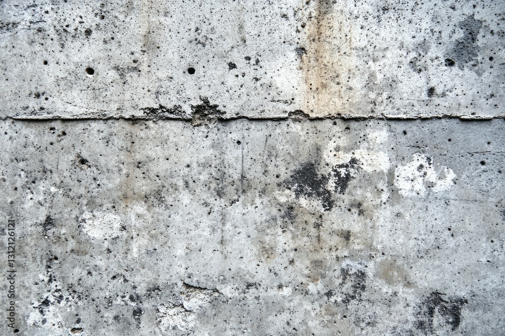 Fototapeta premium Textured concrete wall with visible seams. AI generated