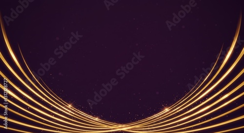Luxury lines and gold lines on abstract banner background. Space for copying text. Luxury background, banner design style.