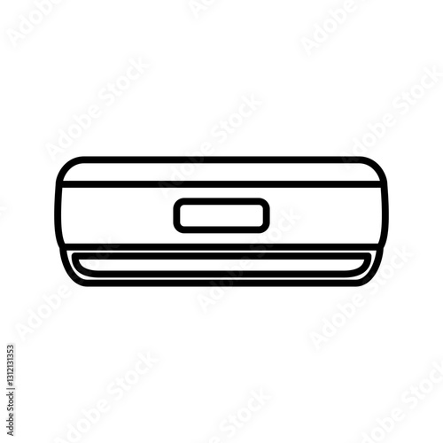 Air Conditioner Icon - AC Icon, simple flat style, illustration, logo sign symbol pictogram template, for ui or ux isolated on white for mobile app, editable