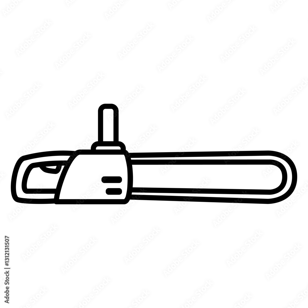 Chain saw icon, simple flat style, illustration, logo sign symbol pictogram template, for ui or ux isolated on white for mobile app, editable Chain saw icon, simple flat style, illustration, logo sign symbol pictogram template, for ui or ux isolated on white for mobile app, editable