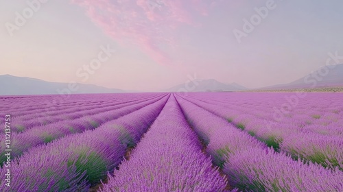 Lavender Field at Sunrise