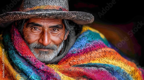 Andean Elder's Portrait for Peru.