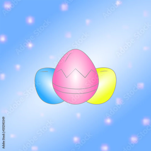 easter eggs for greeting cards
