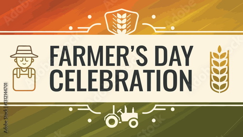 Natural illustration farmers day vector high quality design 