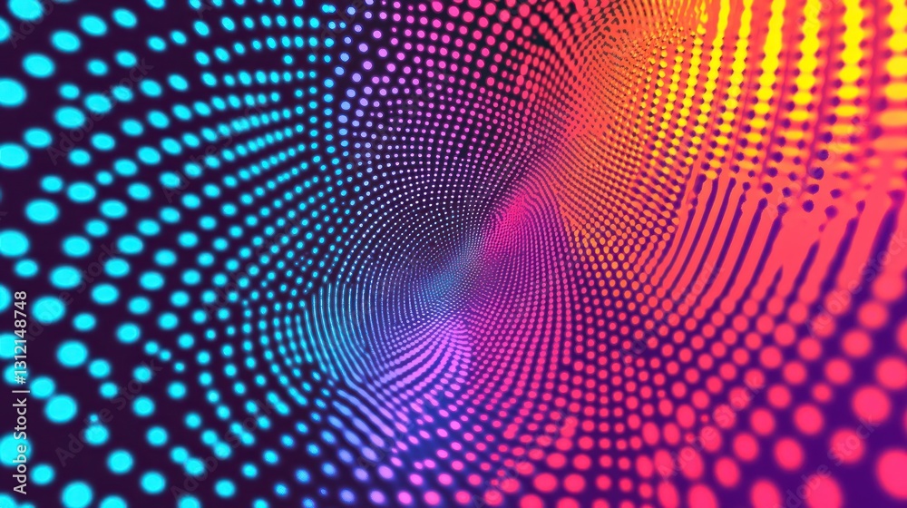 Colorful Dotted Tunnel Effect Colorful Dotted Tunnel Effect