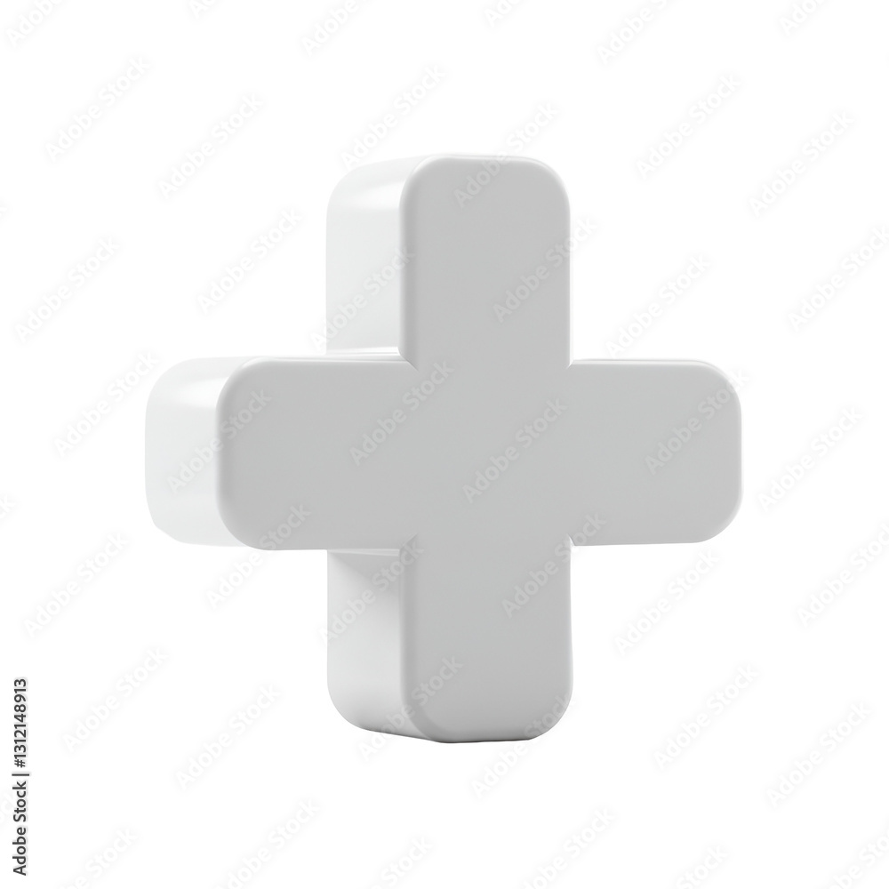 Flat Minimal Plus Sign Icon for Addition and Expansion Flat Minimal Plus Sign Icon for Addition and Expansion
