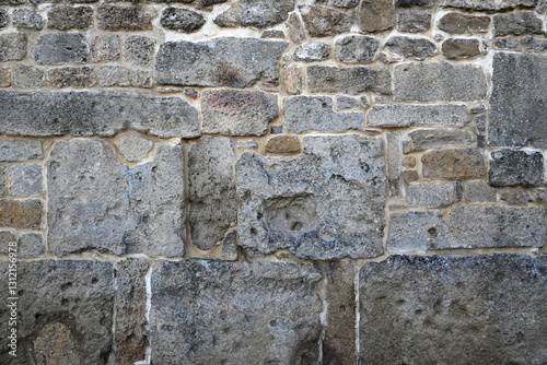 Textured brick wall background in vintage style