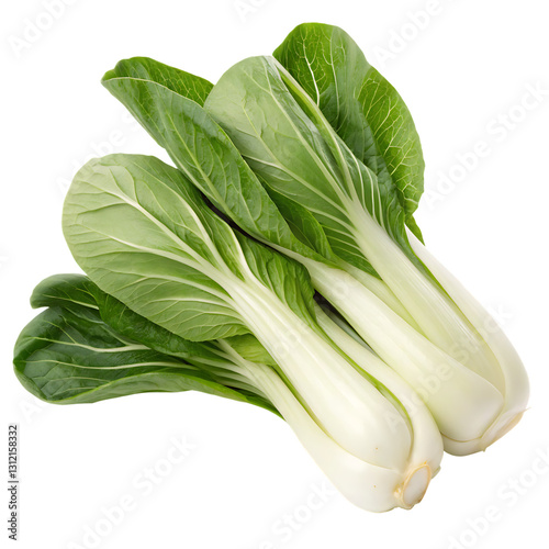 Fresh bok choy isolated on white background