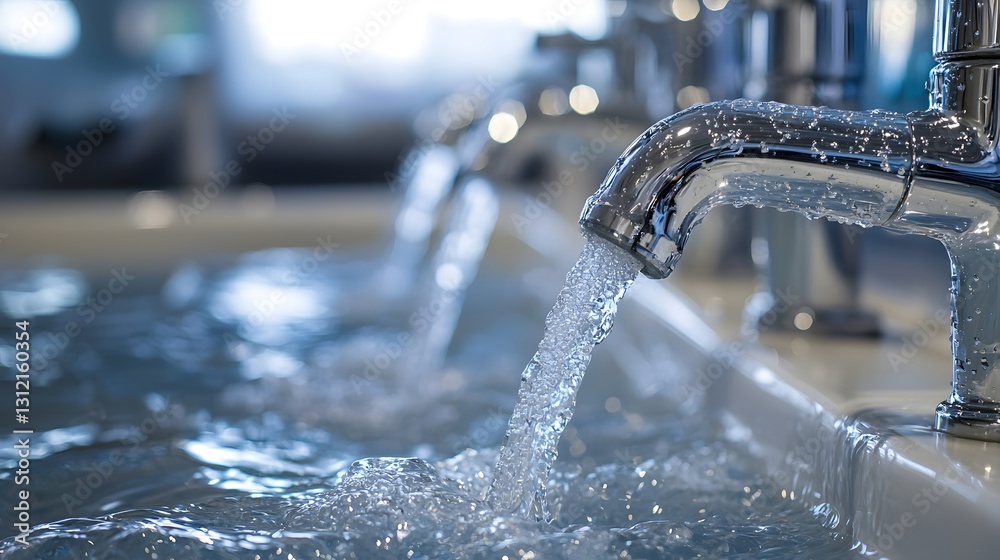 Flowing Tap Water Faucet:A Sustainable and Refreshing Source for and Cleanliness Flowing Tap Water Faucet:A Sustainable and Refreshing Source for and Cleanliness