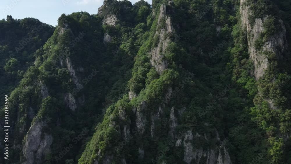 Enjoy the Breathtaking Qinling Summer Scenery With Lush Mountains and Vibrant Greenery Enjoy the Breathtaking Qinling Summer Scenery With Lush Mountains and Vibrant Greenery