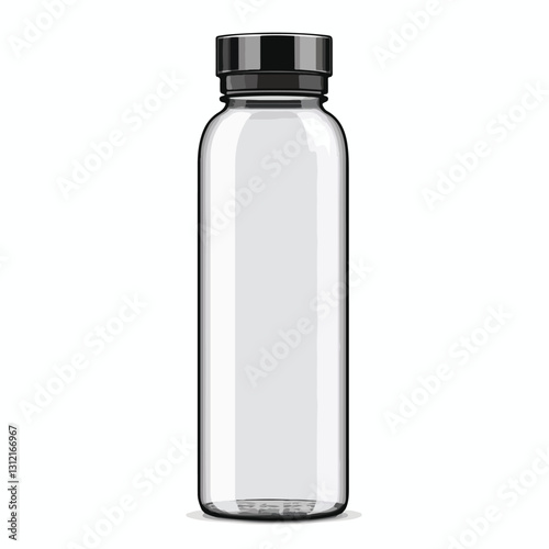 Vector Set of Sketch Plastic Bottles