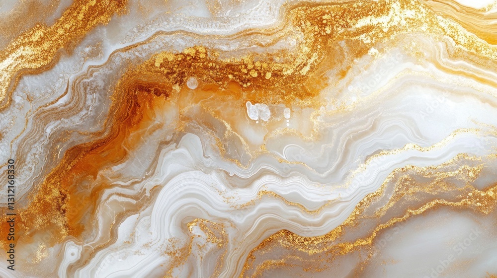 Abstract Gold and White Marble Texture Background Abstract Gold and White Marble Texture Background