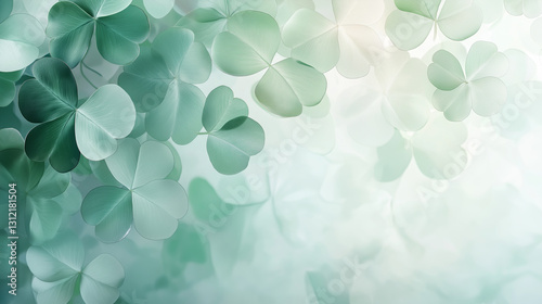 Professional Corporate Presentation with Shamrock Background: Elegant and Festive Themes