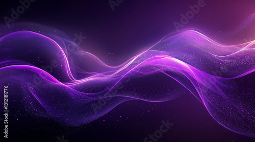 Mesmerizing Purple Wave Energy Backgrounds: Vibrant Swirls and Dynamic Motion