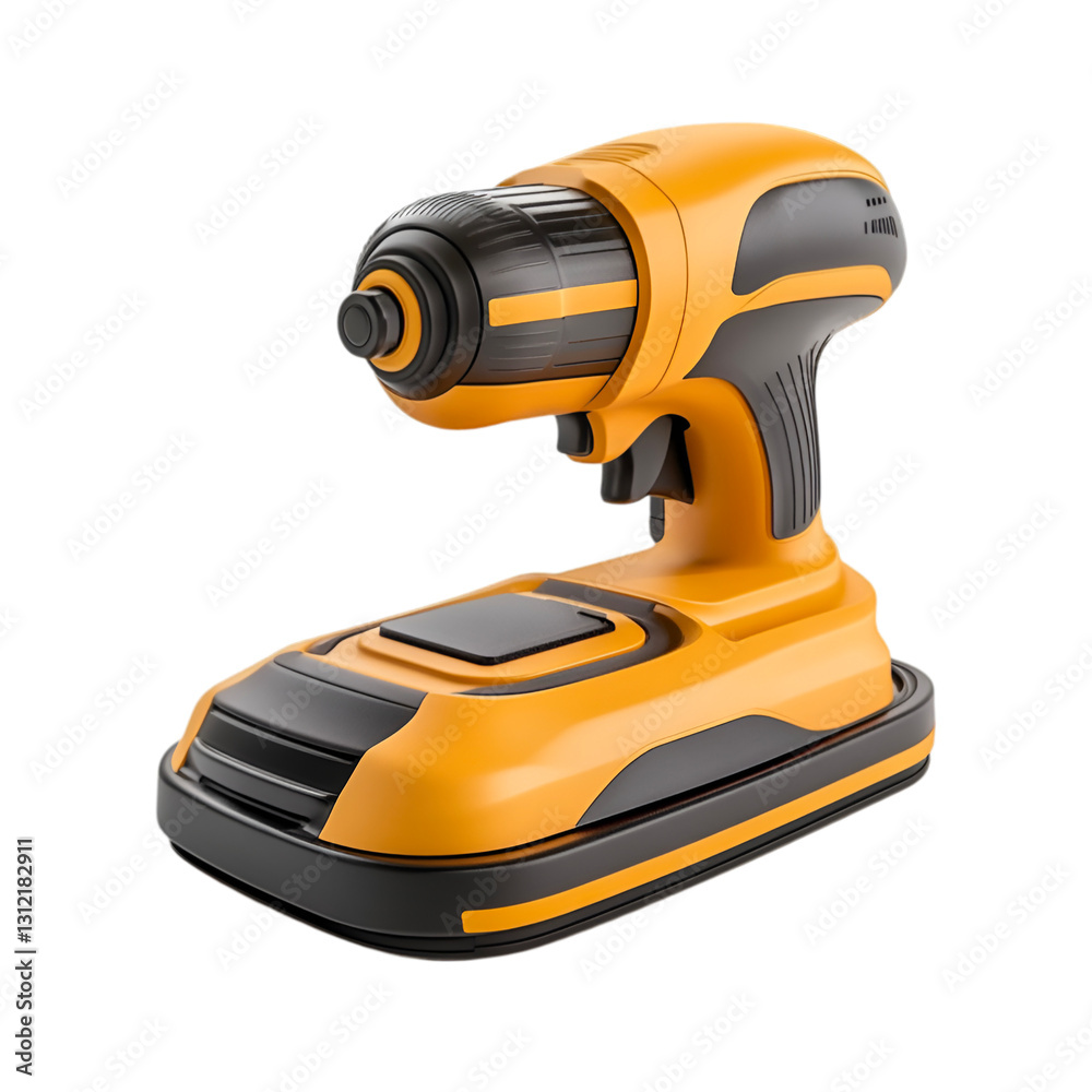 Cordless Drill on Charging Base Modern Power Tool Design, Cordless Drill on Charging Base Modern Power Tool Design,