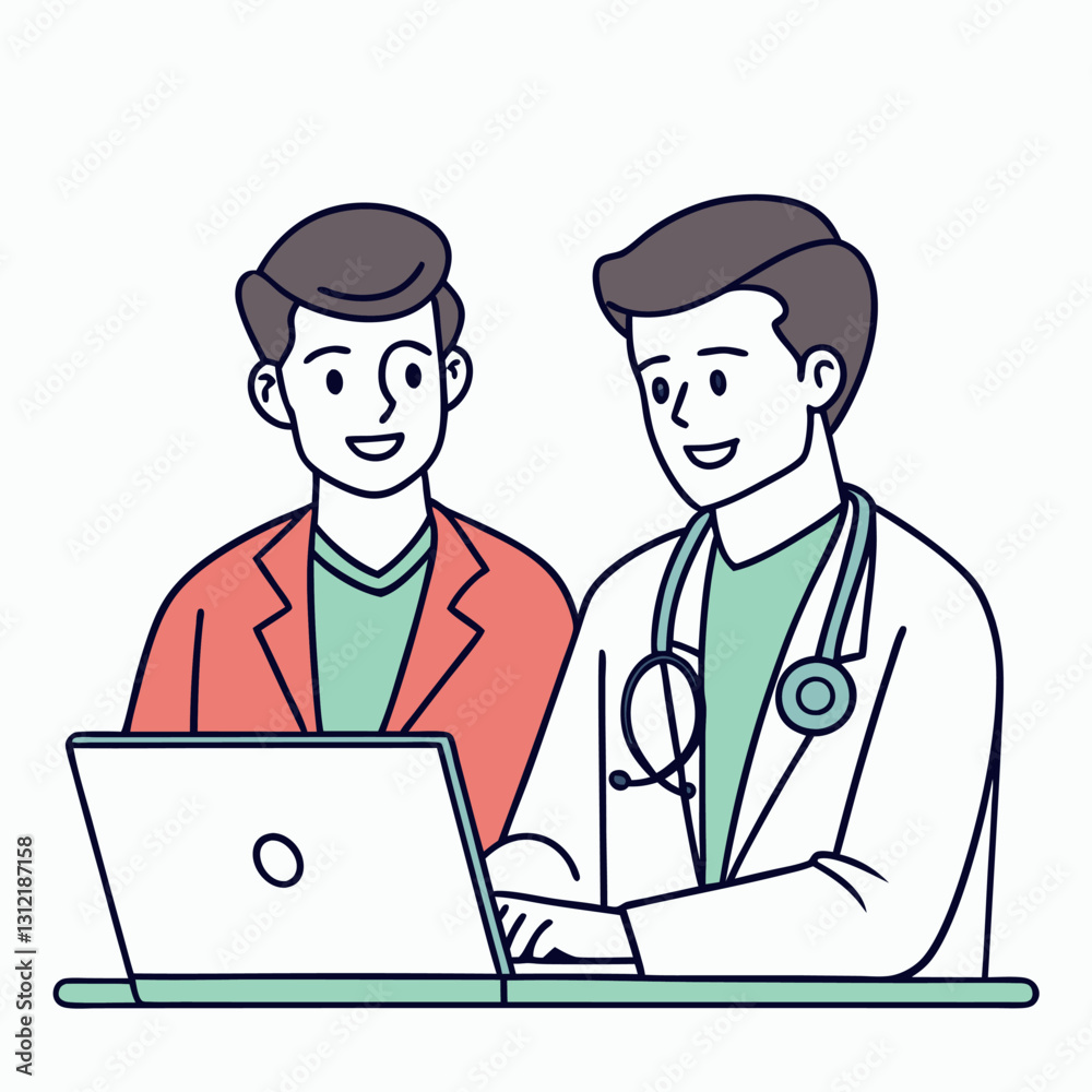 An illustration of two men sitting at a table-1.eps An illustration of two men sitting at a table-1.eps