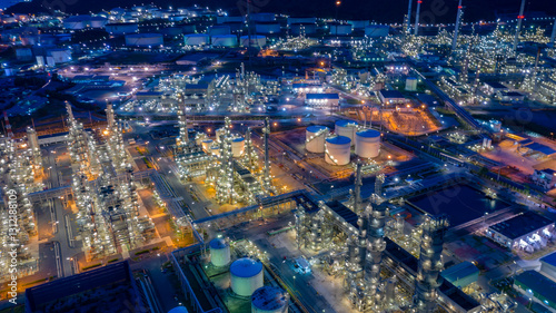 Oil refinery, a large modern oil industry