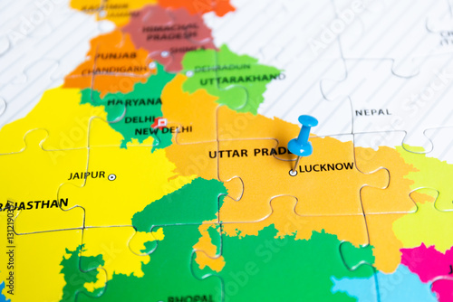 Political map of India