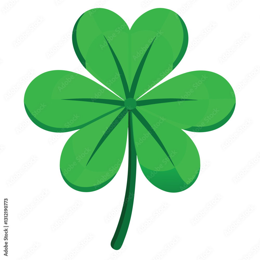 Four leaf clover on white-background.eps Four leaf clover on white-background.eps
